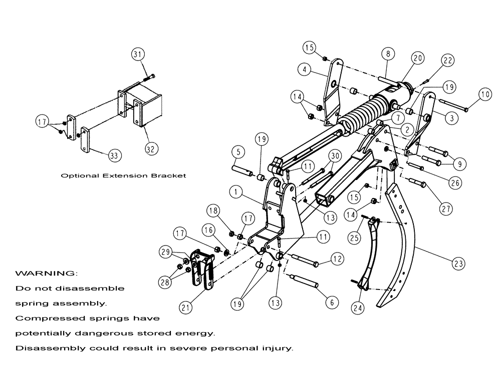 Схема запчастей Case IH 690 - (75.200.16) - SR-13 SHANK ASSEMBLY USED ON 2008 AND AFTER UNITS 