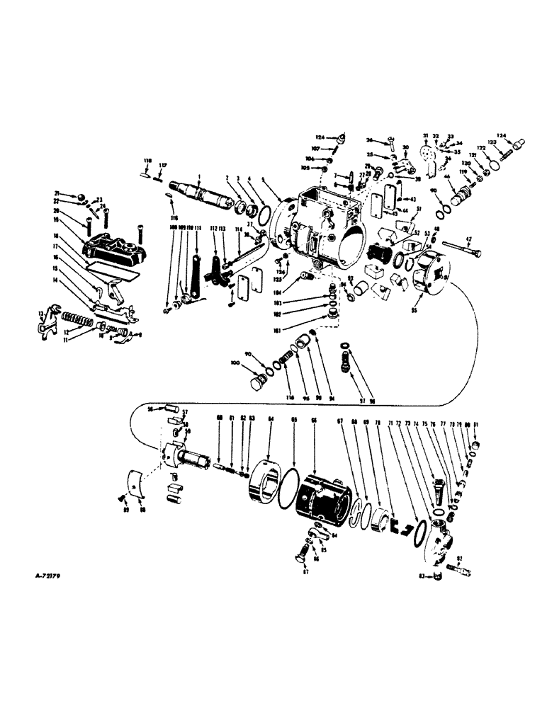 Схема запчастей Case IH 504 - (063) - FUEL SYSTEM, FUEL INJECTION PUMP, DIESEL ENGINE TRACTORS (02) - FUEL SYSTEM