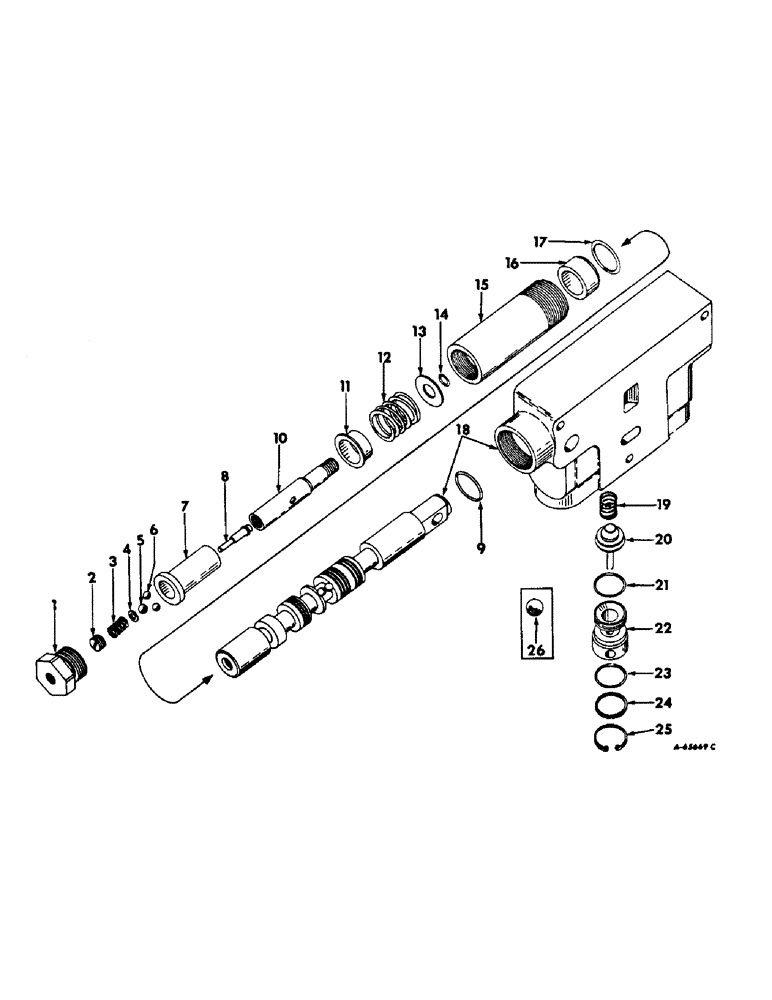 Схема запчастей Case IH 544 - (F-39) - HYDRAULICS SYSTEM, HYDRAULIC CONTROL VALVE (07) - HYDRAULIC SYSTEM