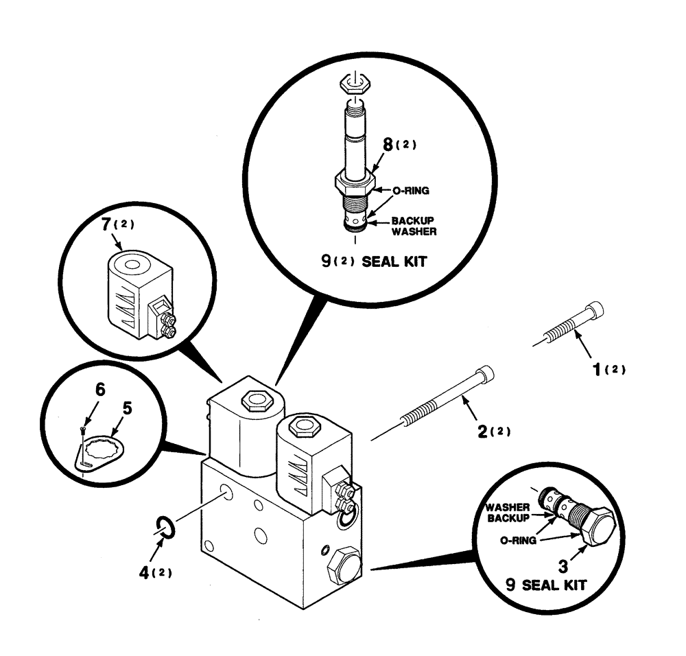 Схема запчастей Case IH 8880 - (8-16) - HYDRAULIC MANIFOLD ASSEMBLY (35) - HYDRAULIC SYSTEMS