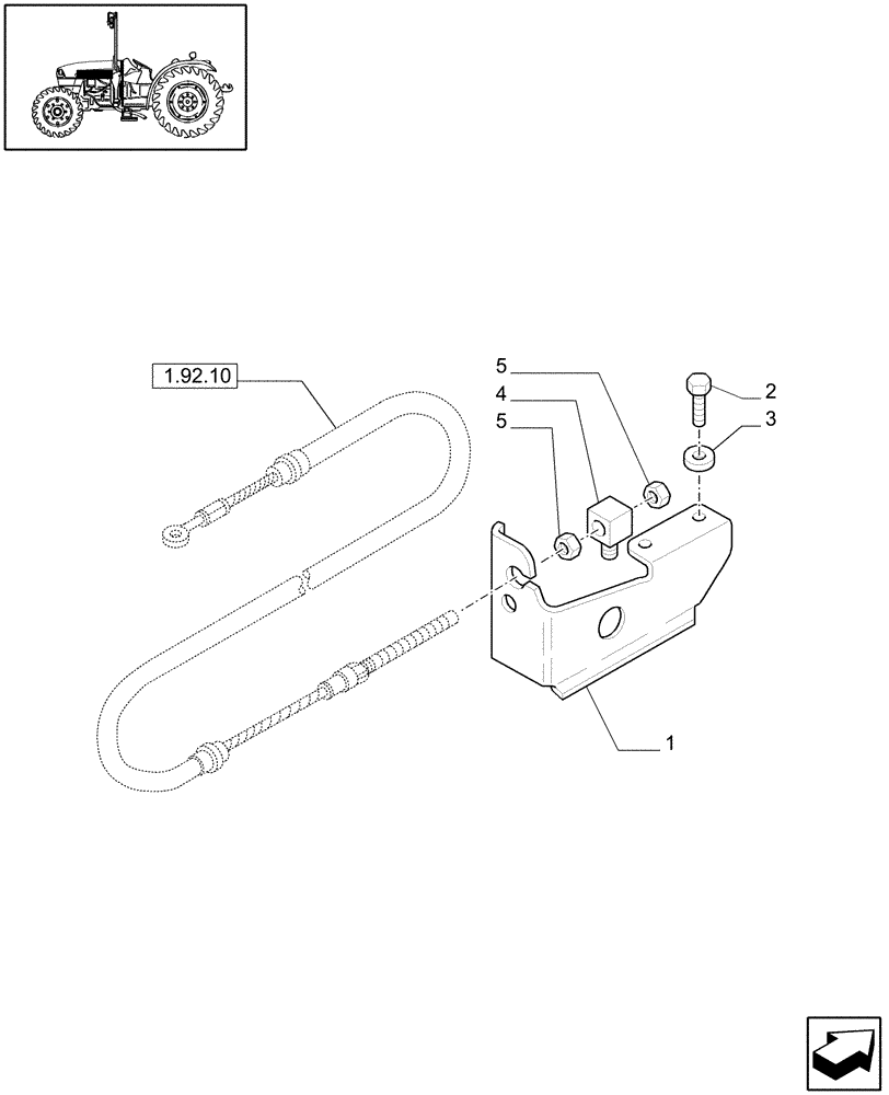 Схема запчастей Case IH JX1070C - (1.10.0) - THROTTLE CONTROL LINKAGE (02) - ENGINE EQUIPMENT