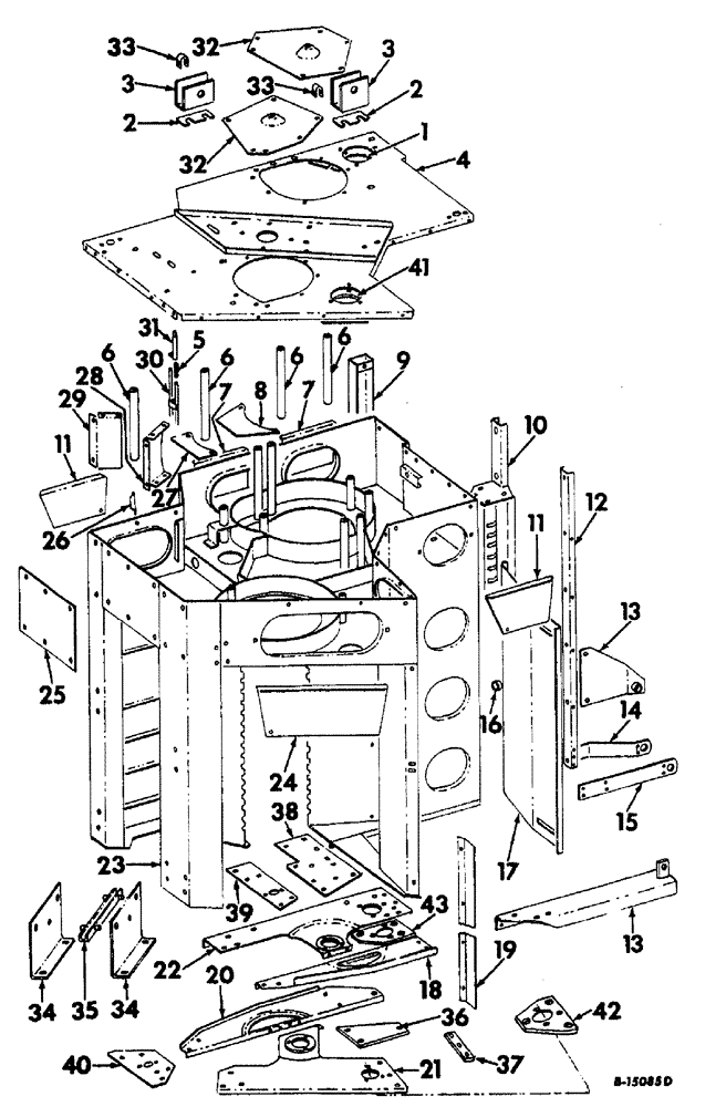 Схема запчастей Case IH 616 - (R-08) - PICKER DRUM, PICKER DRUM HOUSING Picker Drum