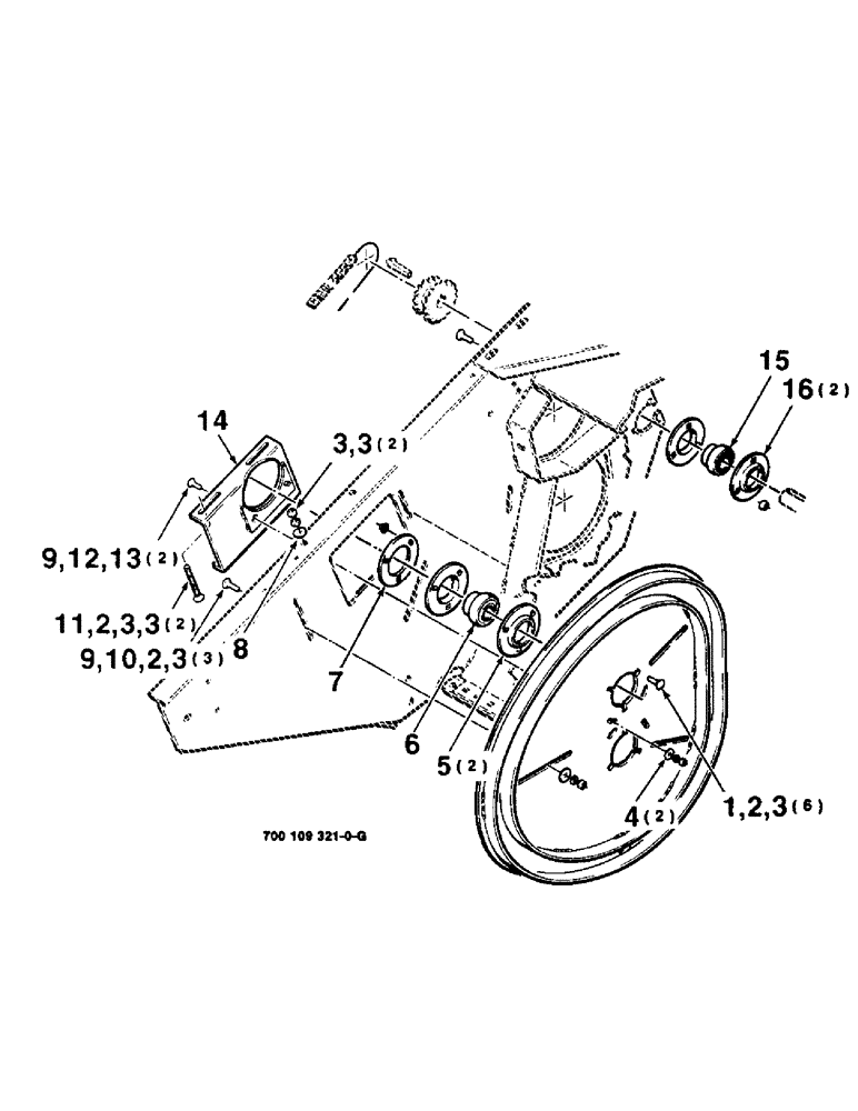 Схема запчастей Case IH 8360 - (6-06) - REEL SUPPORT, RIGHT, AND CAM ASSEMBLY (09) - CHASSIS