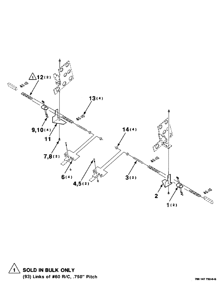 Схема запчастей Case IH 425 - (6-22) - DRAPER SHIFT ASSEMBLY, 21 FOOT (58) - ATTACHMENTS/HEADERS