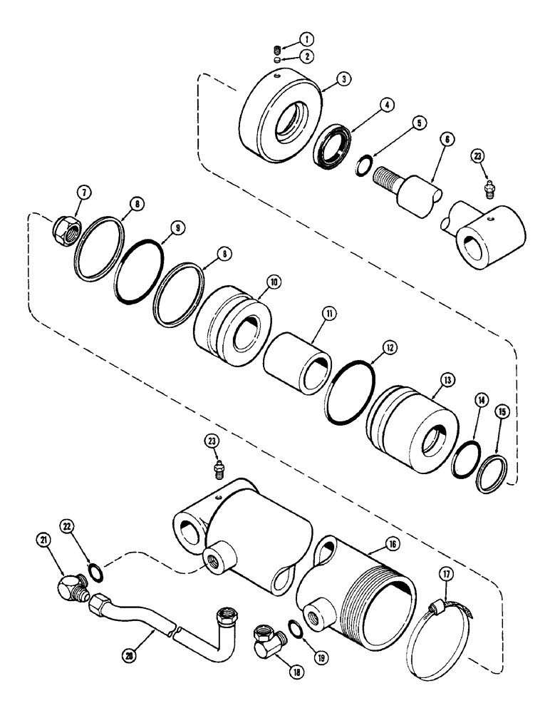 Схема запчастей Case IH 90 - (32) - T53146 CYLINDER (35) - HYDRAULIC SYSTEMS