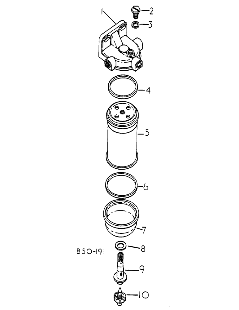 Схема запчастей Case IH 485 - (0G17-2) - FUEL FILTER "BOSCH", 376420 & UP Power