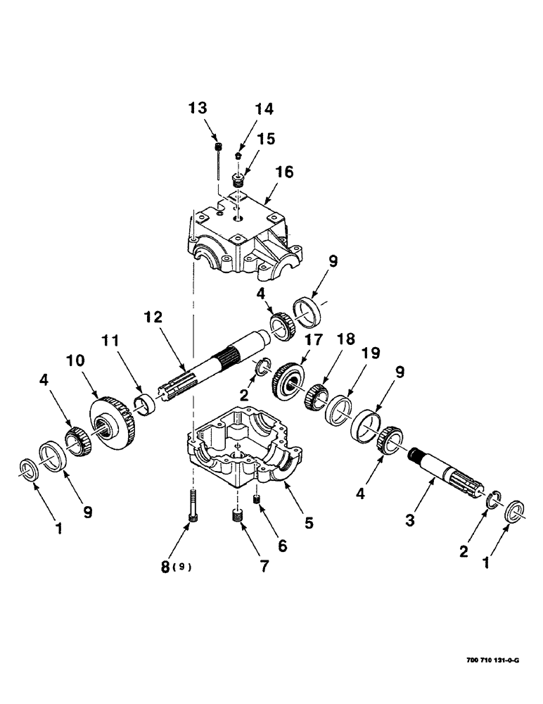 Схема запчастей Case IH 8455 - (2-14) - GEARBOX ASSEMBLY, (700710131 GEARBOX ASSEMBLY COMPLETE) Driveline