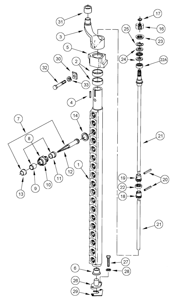 Схема запчастей Case IH 420 - (09A-22) - PICKER BARS AND SPINDLES (13) - PICKING SYSTEM