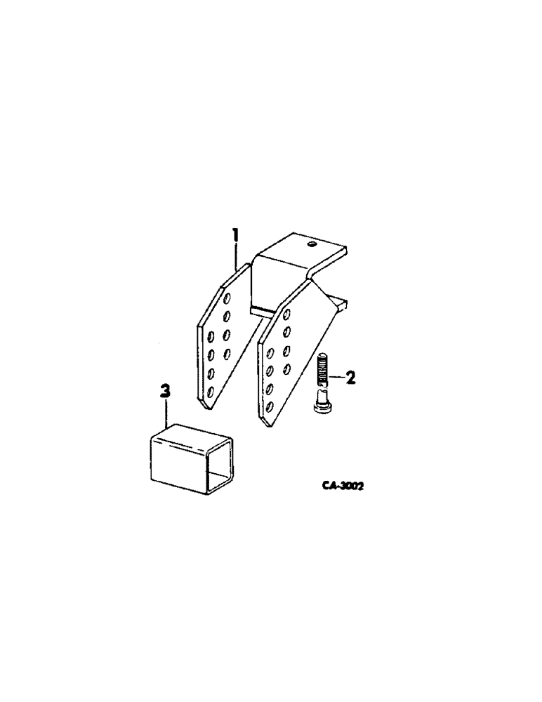 Схема запчастей Case IH 153 - (AP-35[A]) - CENTER TOOTH ADJ BRACKET FOR VIBRA SHANK TOOLING 