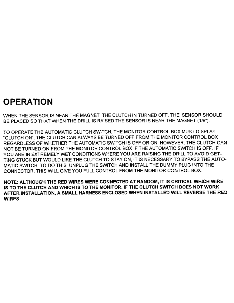 Схема запчастей Case IH 1100 - (C34) - OPERATION 