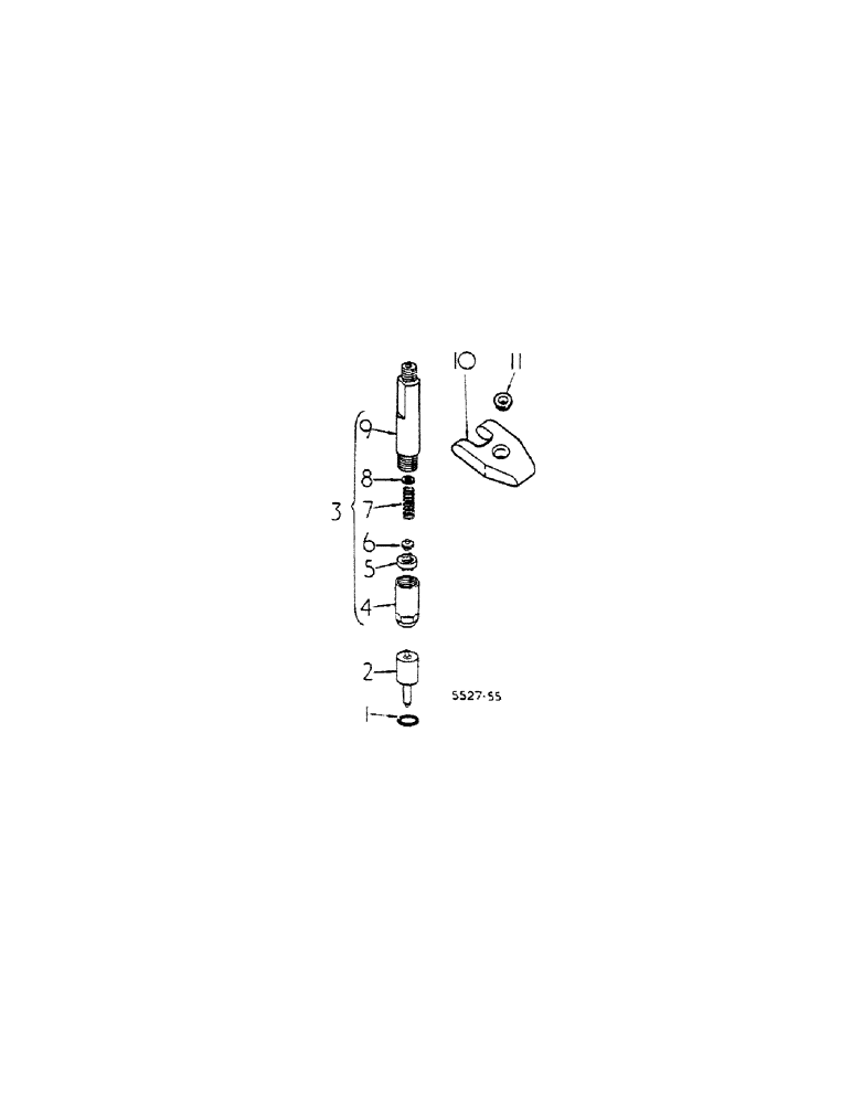 Схема запчастей Case IH 784 - (12-38) - POWER, INJECTION NOZZLE HOLDER AND NOZZLE Power