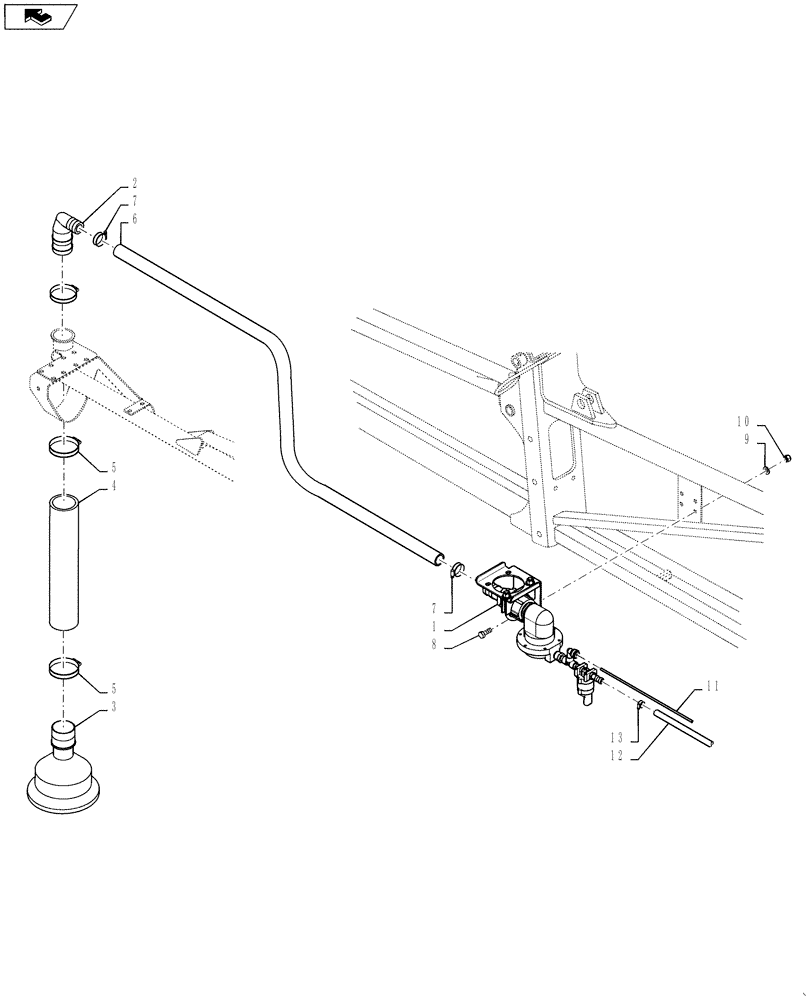 Схема запчастей Case IH 4420 - (11-020) - FOAMER, 60-80, LEFT DROP GROUP Options