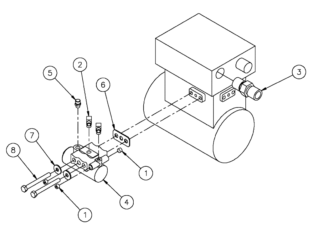 Схема запчастей Case IH FLX4510 - (07-001) - AIR COMPRESSOR GROUP Pneumatics