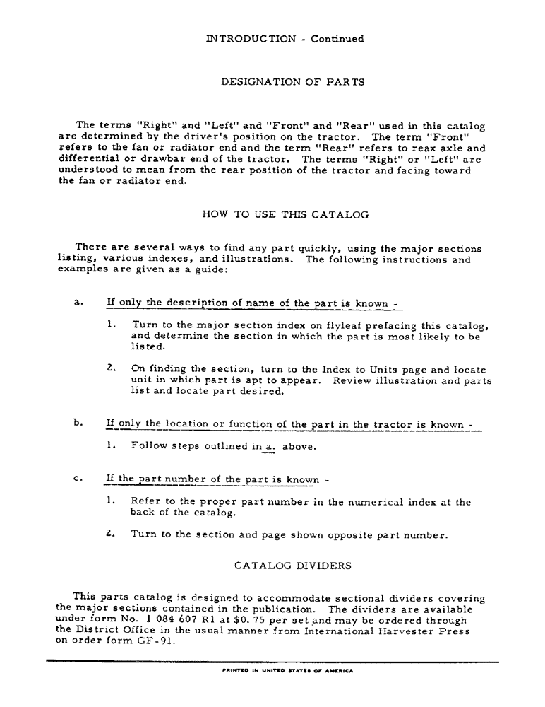 Схема запчастей Case IH 656 - (6) - INTRODUCTION (00) - GENERAL