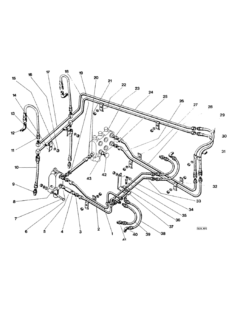 Схема запчастей Case IH 1529 - (082) - BASIC HYDRAULICS UP TO NO.3755879 