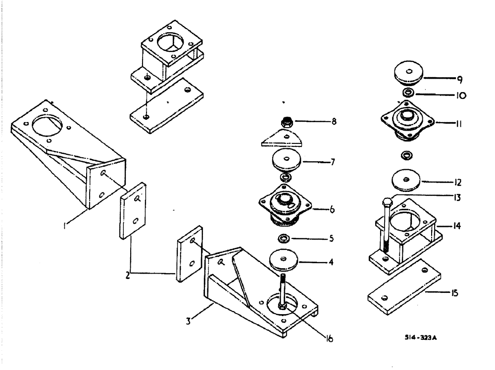 Схема запчастей Case IH 884 - (13-034) - CAB MOUNTINGS - MACHINE FITTED WITH CAB (05) - SUPERSTRUCTURE