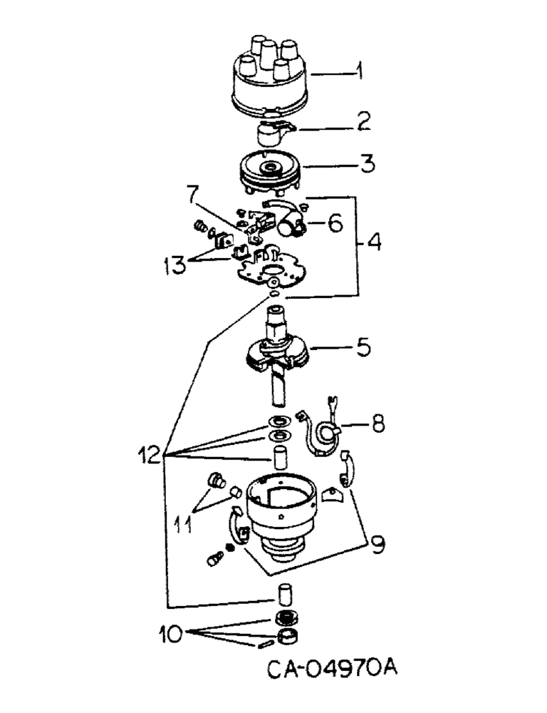 Схема запчастей Case IH 154 - (12-18) - POWER, C-60 ENGINE, DISTRIBUTOR, PRESTOLITE Power