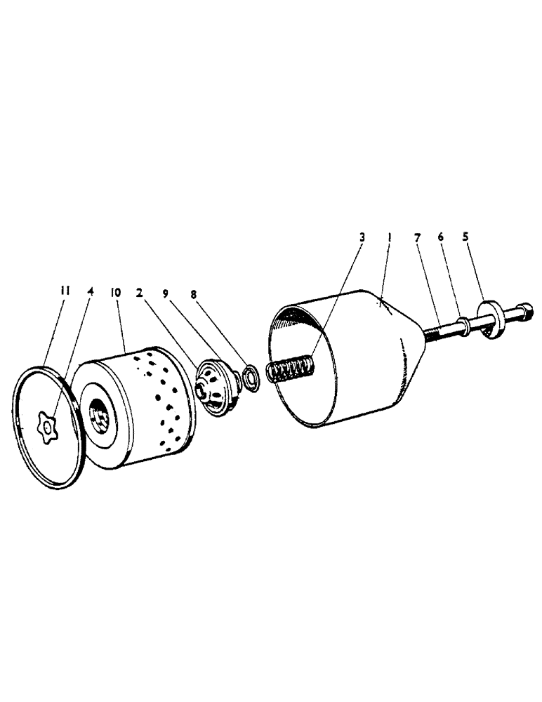 Схема запчастей Case IH 1200 - (016) - OIL FILTER (01) - ENGINE