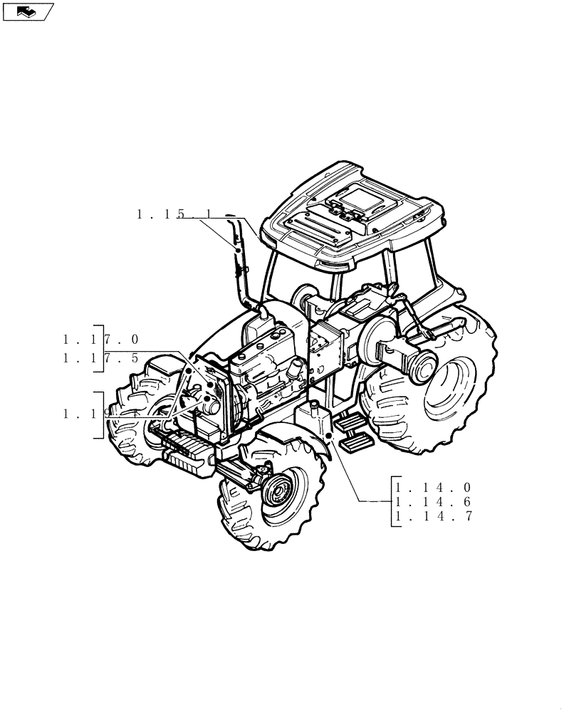 Схема запчастей Case IH FARMALL 85U - (SEC. 02) - ENGINE EQUIPMENT (00) - GENERAL