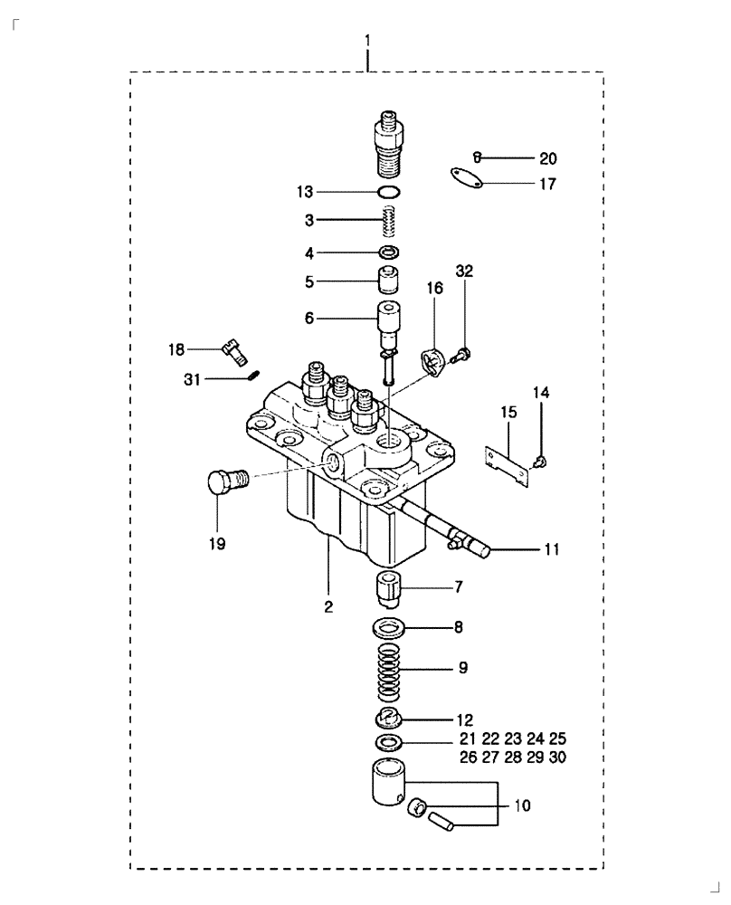 Схема запчастей Case IH FARMALL 35B - (10.242.02) - FUEL SYSTEM - FUEL INJECTION PUMP (10) - ENGINE