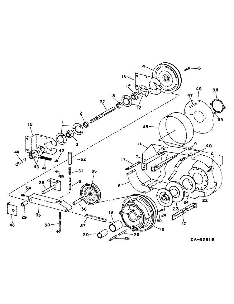 Схема запчастей Case IH 1482 - (33-10) - FEEDER, FEEDER JACKSHAFT DRIVE (13) - FEEDER