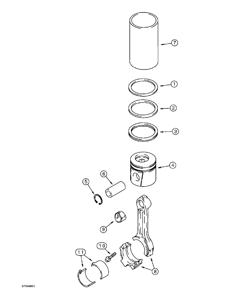 Схема запчастей Case IH 6591T - (2-48) - PISTONS AND CONNECTING RODS, 6T-590 AND 6TA-590 EMISSIONS CERTIFIED ENGINE 