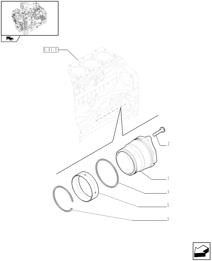 Схема запчастей Case IH PUMA 140 - (0.35.0) - POWER TAKE OFF (01) - ENGINE