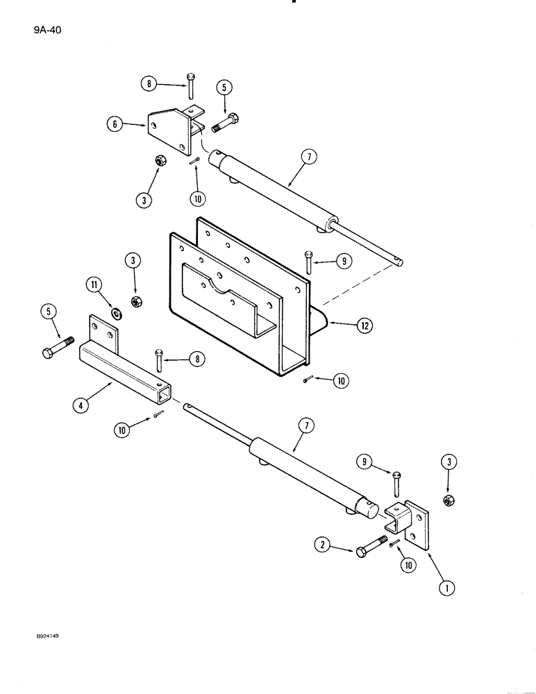 Схема запчастей Case IH 1020 - (9A-40) - REEL FORE AND AFT ADJUSTMENT, HYDRAULIC (35) - HYDRAULIC SYSTEMS