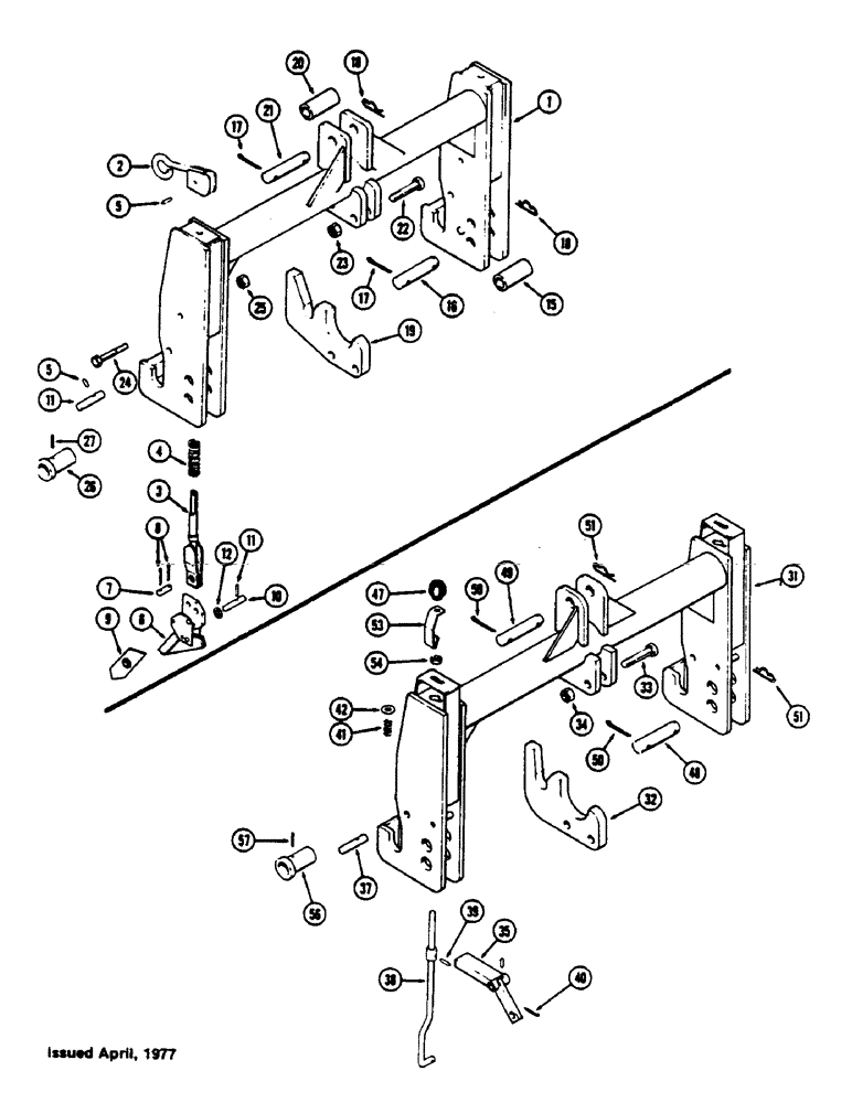 Схема запчастей Case IH 1175 - (182) - QUICK HITCH COUPLER (08) - HYDRAULICS