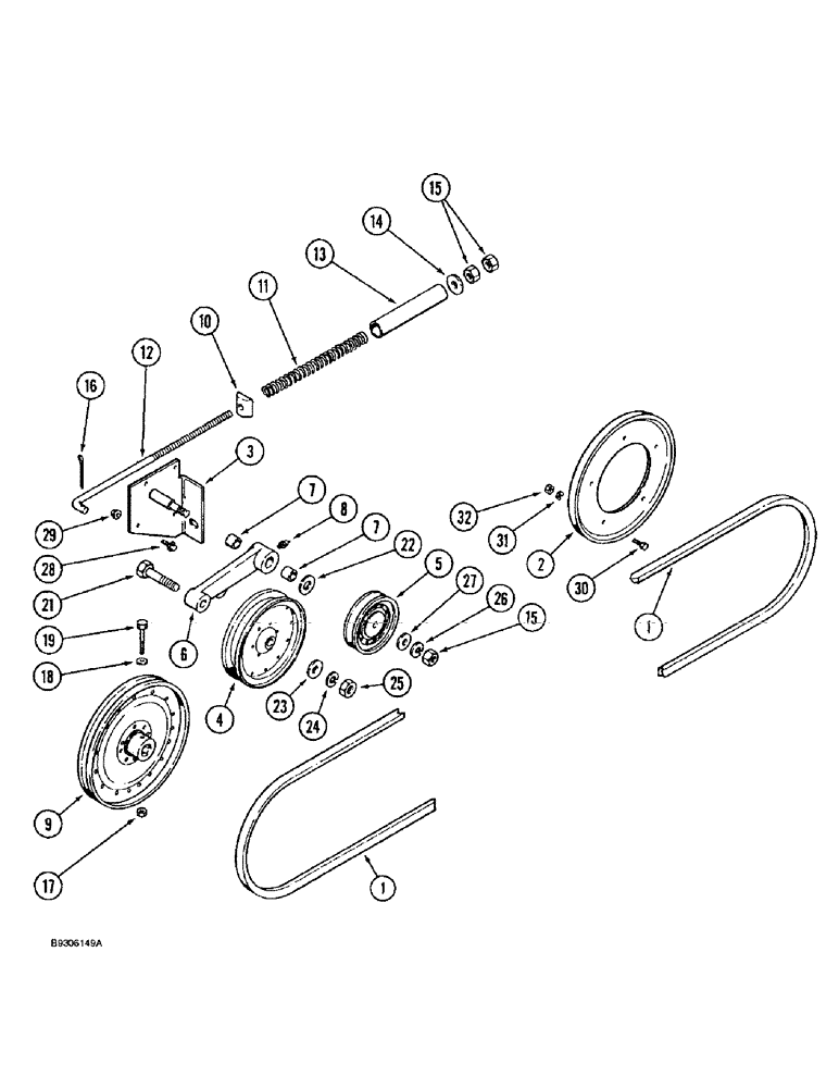 Схема запчастей Case IH 1644 - (9F-04) - STRAW SPREADER, DRIVE (19) - STRAW SPREADER & CHOPPER