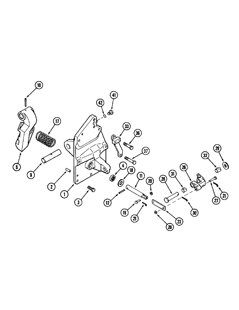 Схема запчастей Case IH 8950 - (6-050) - TRANSMISSION, PARK LOCK (06) - POWER TRAIN