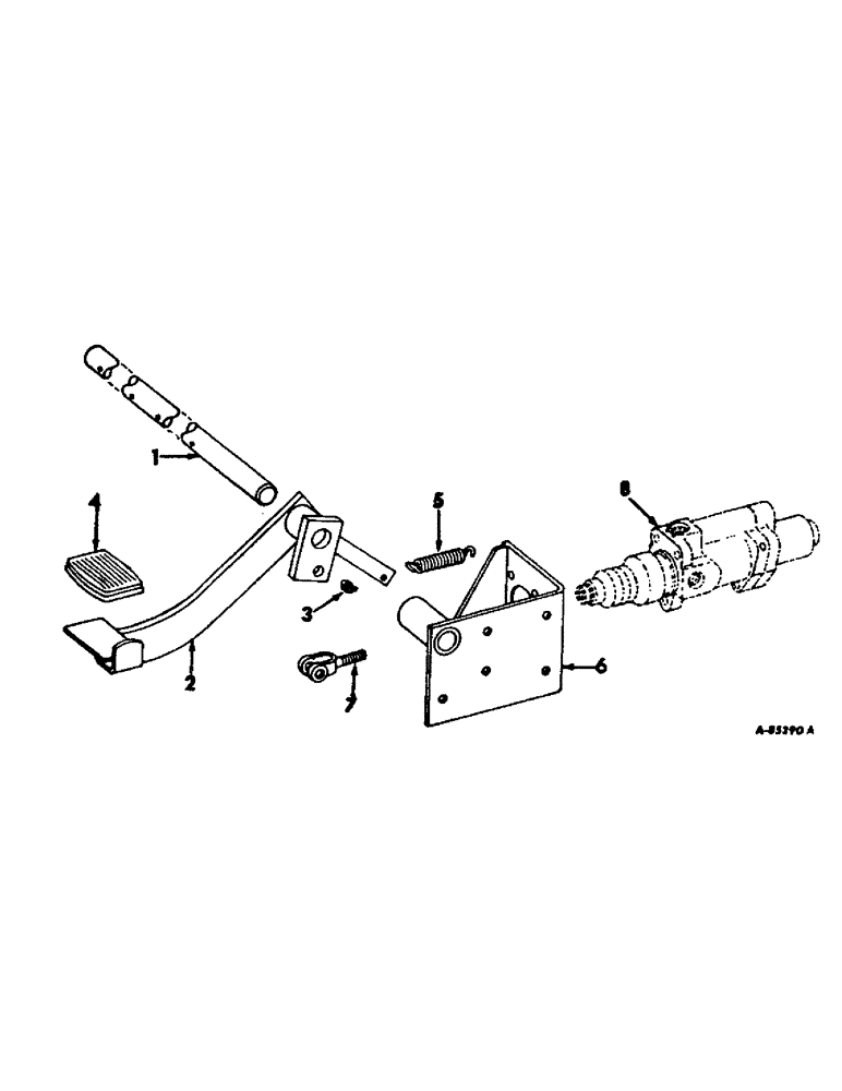 Схема запчастей Case IH 4166 - (04-01) - BRAKES, WHEEL BRAKE PEDAL AND CONNECTIONS (5.1) - BRAKES