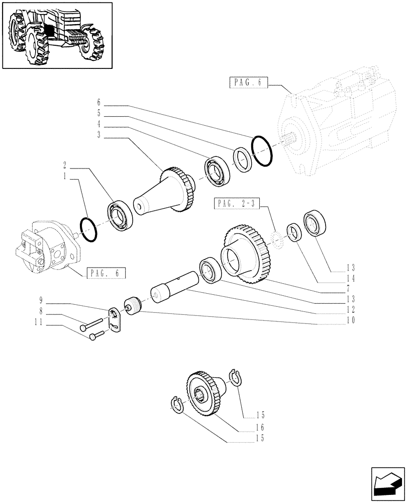 Схема запчастей Case IH PUMA 165 - (1.32.8/01[01]) - (VAR.004-481) 150 L/MIN PUMP CCLS W/EDC - PUMPS FOR HYDRAULIC SYSTEM AND LIFT (03) - TRANSMISSION