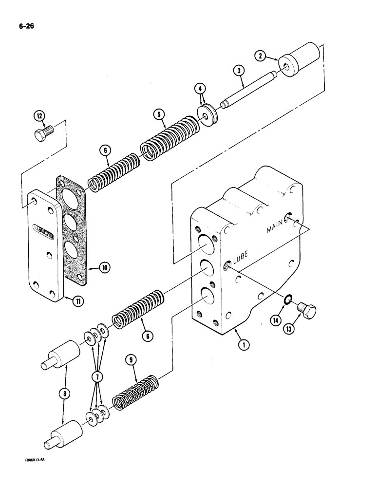 Схема запчастей Case IH 9180 - (6-26) - TRANSMISSION REGULATOR VALVE (06) - POWER TRAIN