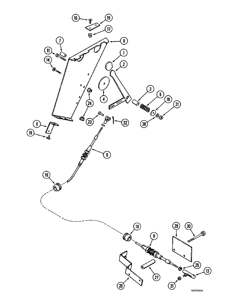 Схема запчастей Case IH 1680 - (3-18) - THROTTLE CONTROLS (02) - FUEL SYSTEM