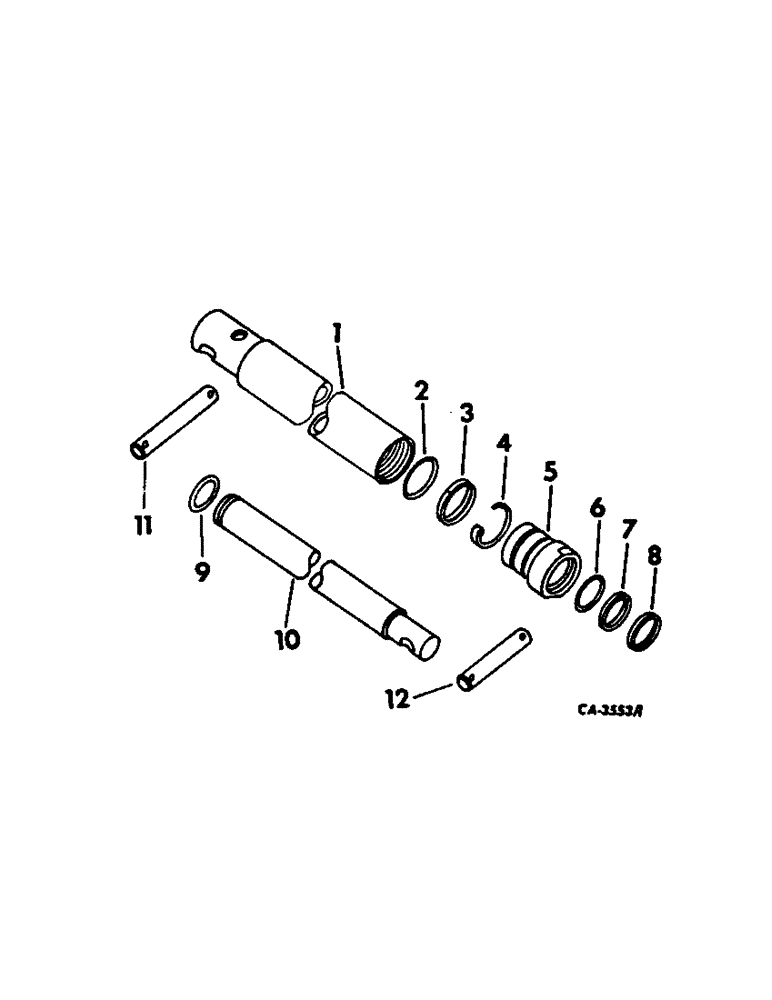 Схема запчастей Case IH 715 - (10-25) - HYDRAULICS, FEEDER HYDRAULIC LIFT CYLINDER, SERIAL NO. 8001 AND ABOVE (07) - HYDRAULICS