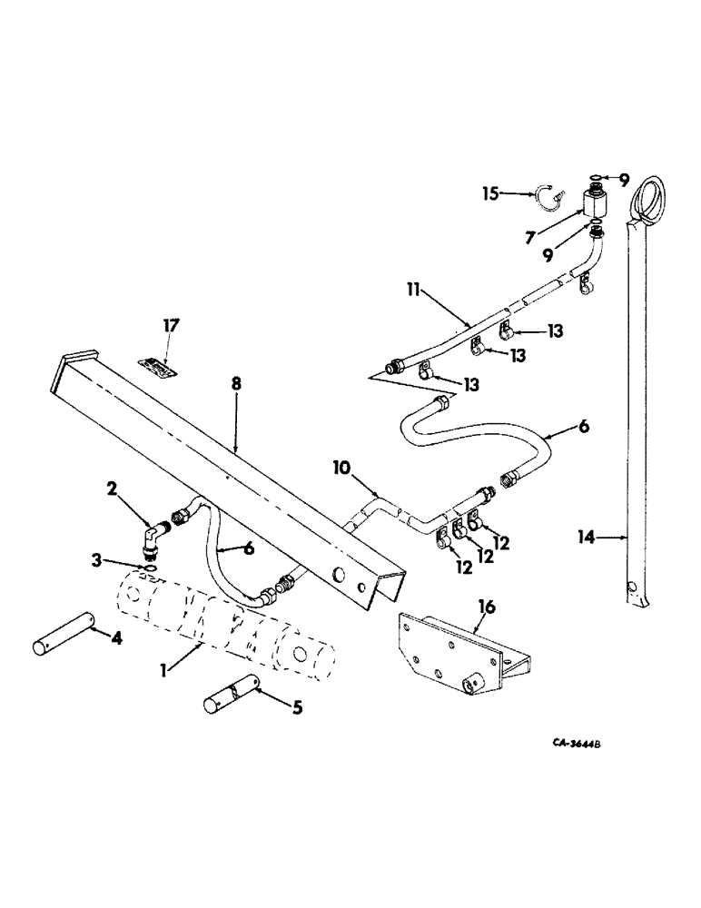 Схема запчастей Case IH 914 - (10-1) - HYDRAULICS, HEADER HYDRAULIC LIFT (07) - HYDRAULICS