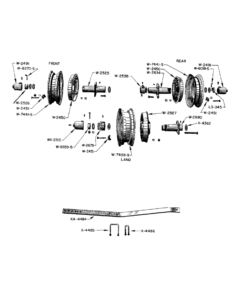 Схема запчастей Case IH WPA - (30) - WHEELS PNEUMATIC TIRE, TRAILER HITCH NUMBER 91 