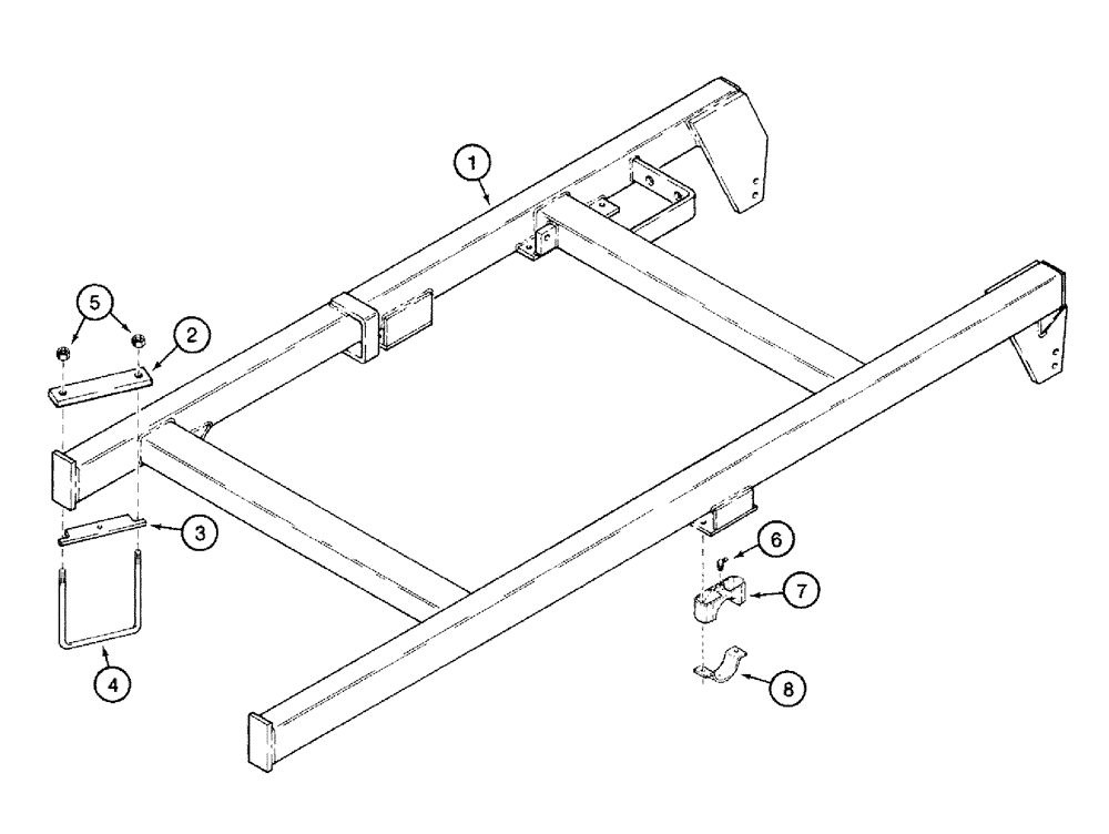 Схема запчастей Case IH 760 - (9-01) - MAIN FRAME (09) - CHASSIS/ATTACHMENTS