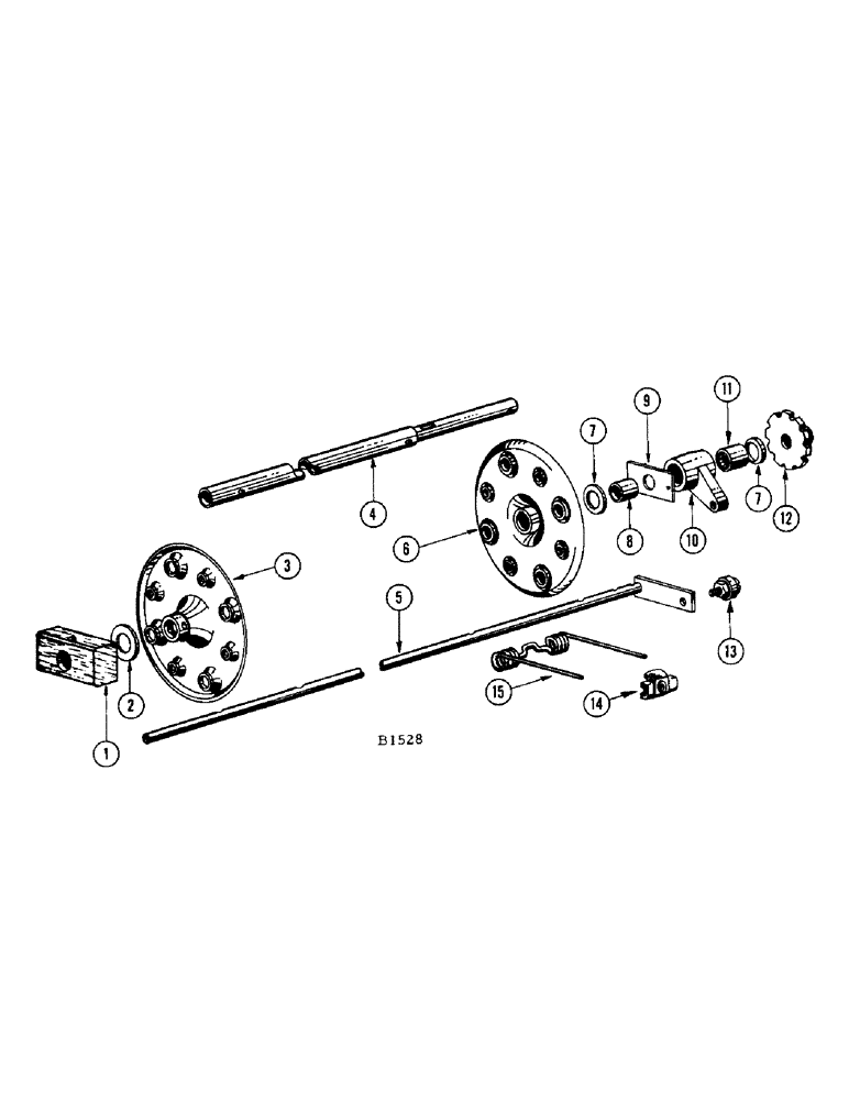 Схема запчастей Case IH 200 - (26) - PICKUP SHAFT, HEADS AND FINGERS 