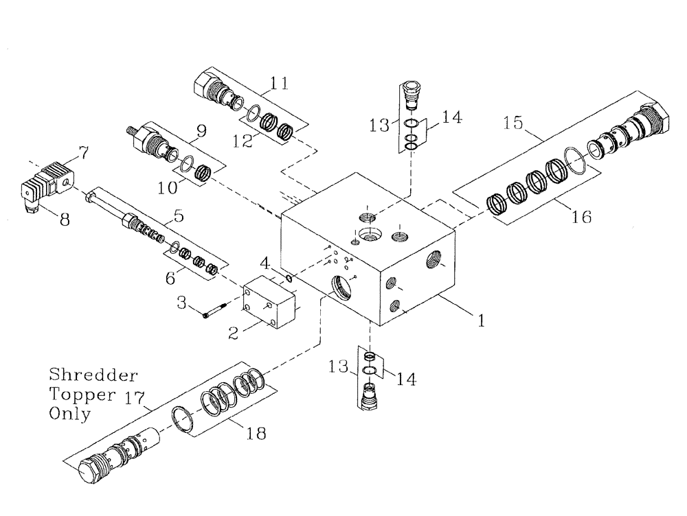 Схема запчастей Case IH 7700 - (B05[13]) - HYDRAULIC SOLENOID VALVE Hydraulic Components & Circuits