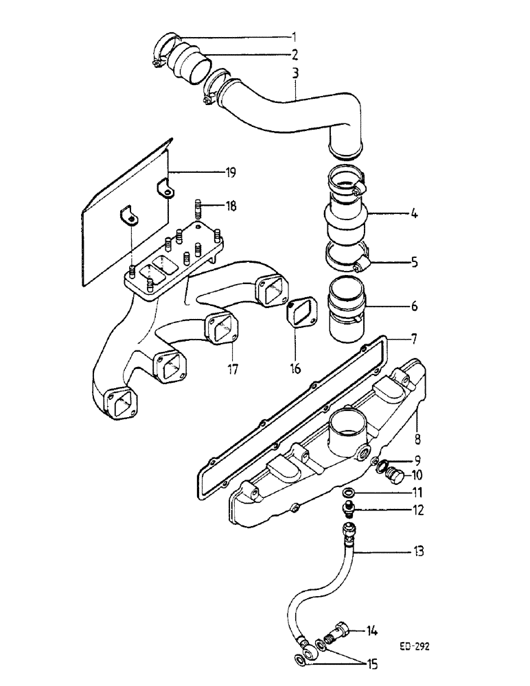 Схема запчастей Case IH D-310 - (14-15) - MANIFOLDS 