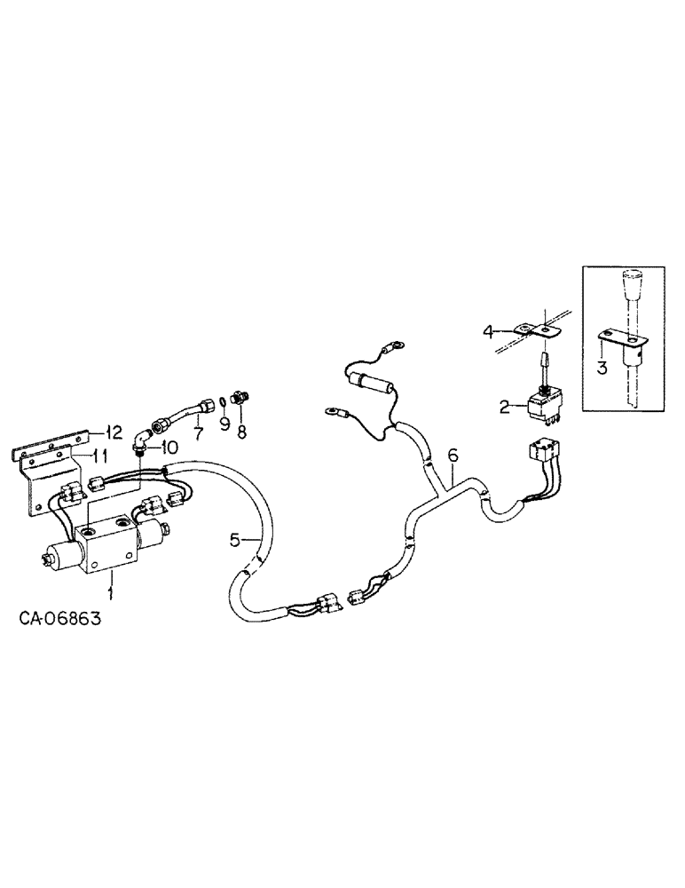 Схема запчастей Case IH 400 - (A-102) - ELECTRIC MARKER ADAPTING PACKAGE 