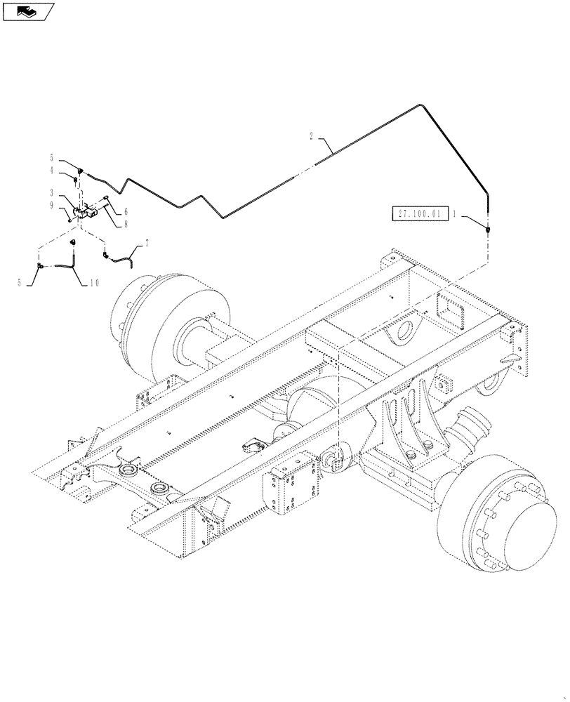 Схема запчастей Case IH TITAN 4030 - (36.200.02) - 2-SPEED PNEUMATIC GROUP (36) - PNEUMATIC SYSTEM