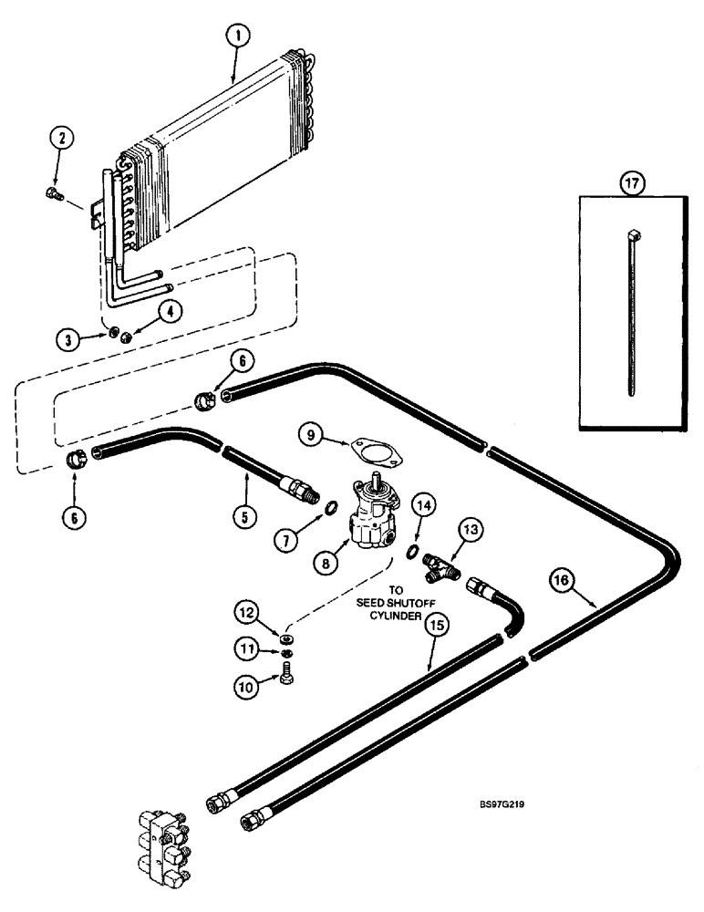 Схема запчастей Case IH 900 - (8-060) - BLOWER PUMP HYDRAULIC SYSTEM, CYCLO AIR HORIZONTAL FOLDING, ALL ROW SIZES (08) - HYDRAULICS