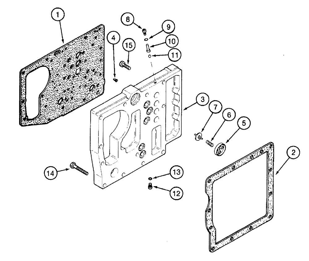 Схема запчастей Case IH 7210 - (6-026) - TRANSMISSION CONTROL VALVE MOUNTING PLATE (06) - POWER TRAIN