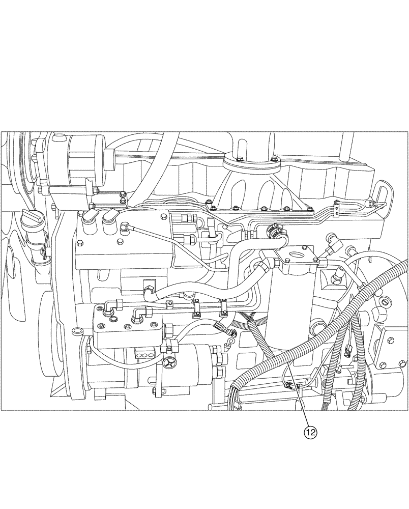 Схема запчастей Case IH FLX4375 - (08-002[01]) - ENGINE ELECTRICAL (FLX4300) (06) - ELECTRICAL