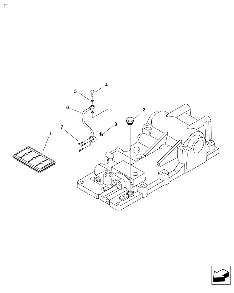 Схема запчастей Case IH FARMALL 35B - (35.204.03) - W/O REMOTE CONTROL VALVE (35) - HYDRAULIC SYSTEMS