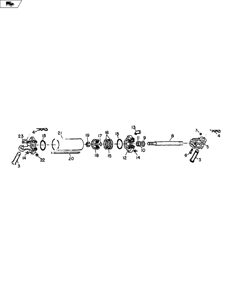 Схема запчастей Case IH 46C SERIES - (35.100.01) - HYDRAULIC CYLINDER ASSEMBLY (35) - HYDRAULIC SYSTEMS