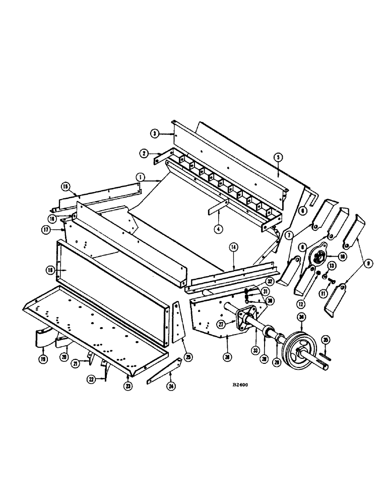 Схема запчастей Case IH 1060 - (200) - STRAWCHOPPER HOUSING, INNES STRAWCHOPPER ATTACHMENT (73) - RESIDUE HANDLING